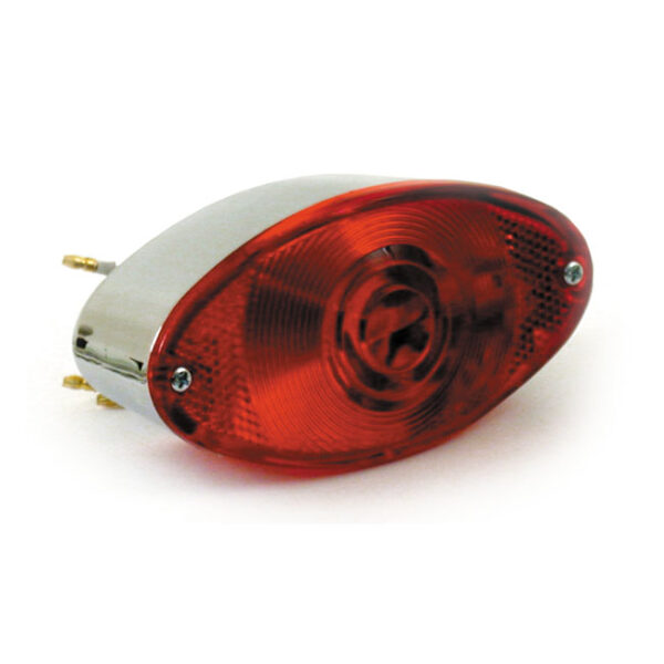 Cateye Taillight 12V Chrome Plated Plastic Housing EC Approved